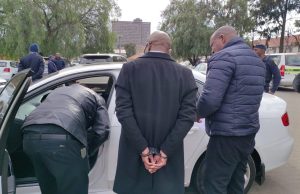 The Hawks and South African Police make arrests at the Labour Department offices in Bloemfontein