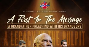 A grandfather set to preach with his grandsons