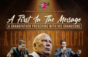 A grandfather set to preach with his grandsons