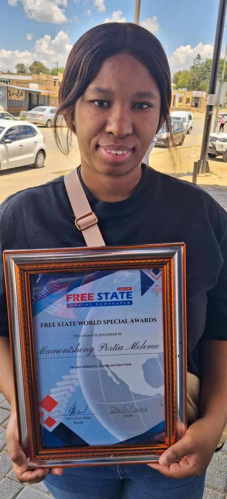 Free State World Special Award November Recipient:  Mamontsheng Portia Moleme